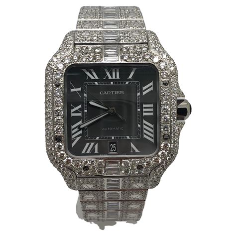 cartier watches iced out|iced out cartier watch cheap.